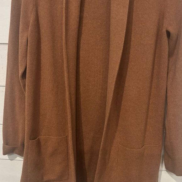 J.Crew Open Front Brown Tunic
Sweater Blazer Cardigan Women's
XS 100% Cotton - Picture 5 of 11